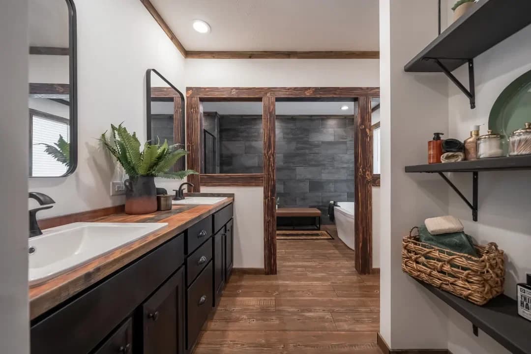 The mill house bathroom home features