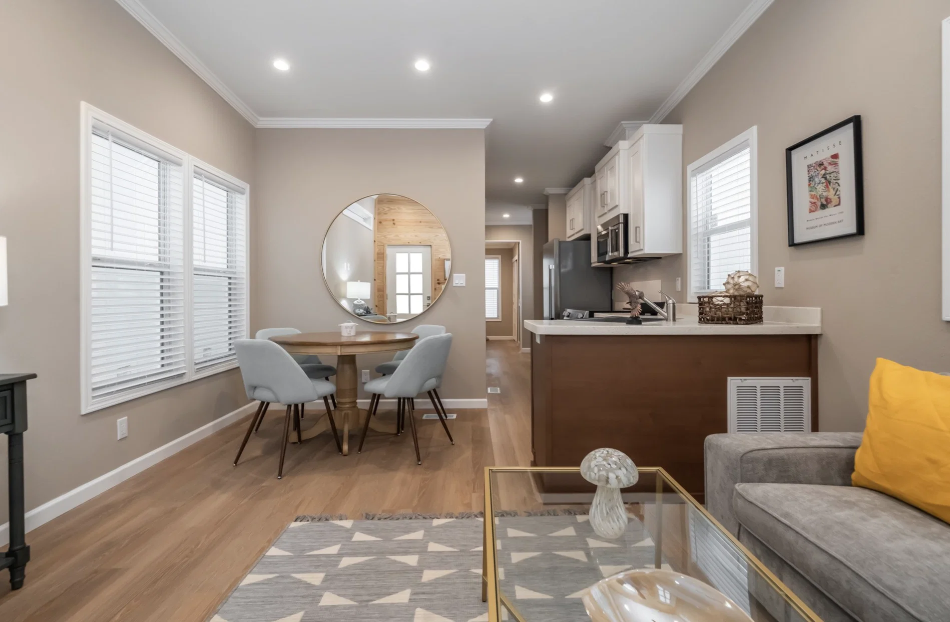 Wedge interior home features