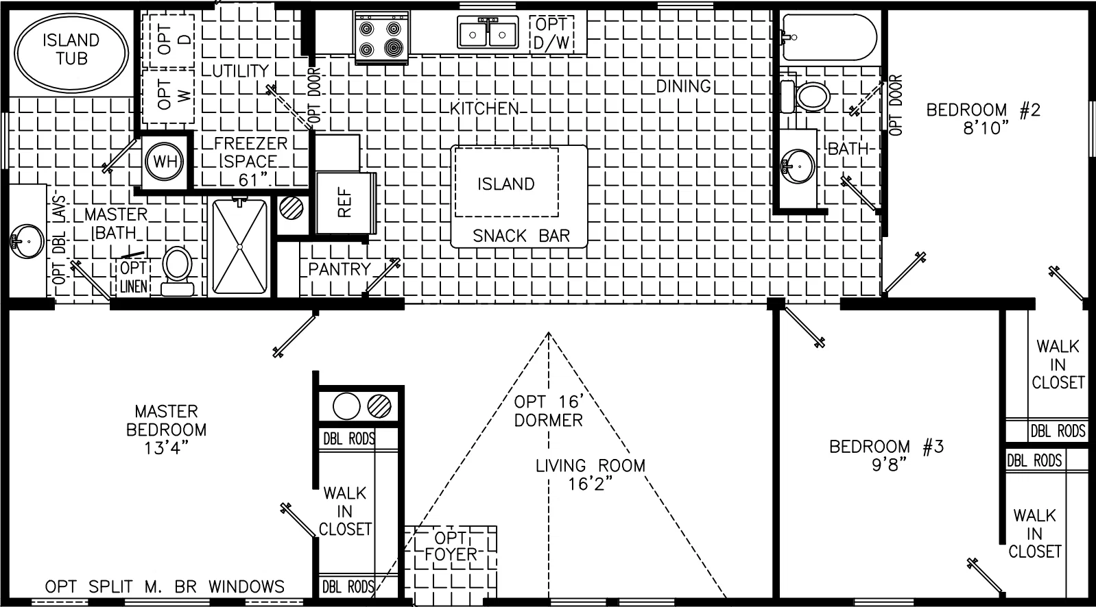 Peyton 2848 floor plan home features