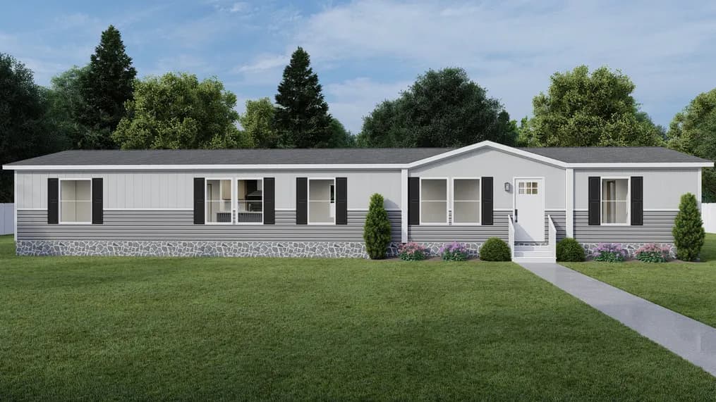 Rainier elevation and exterior home features