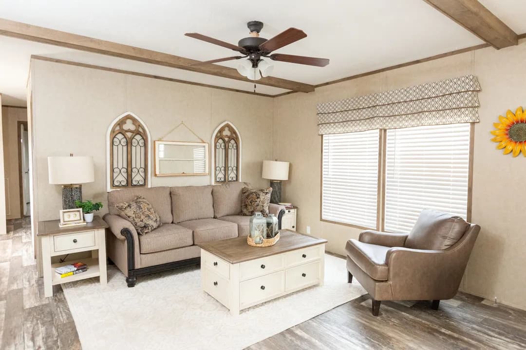 The ranch house interior home features